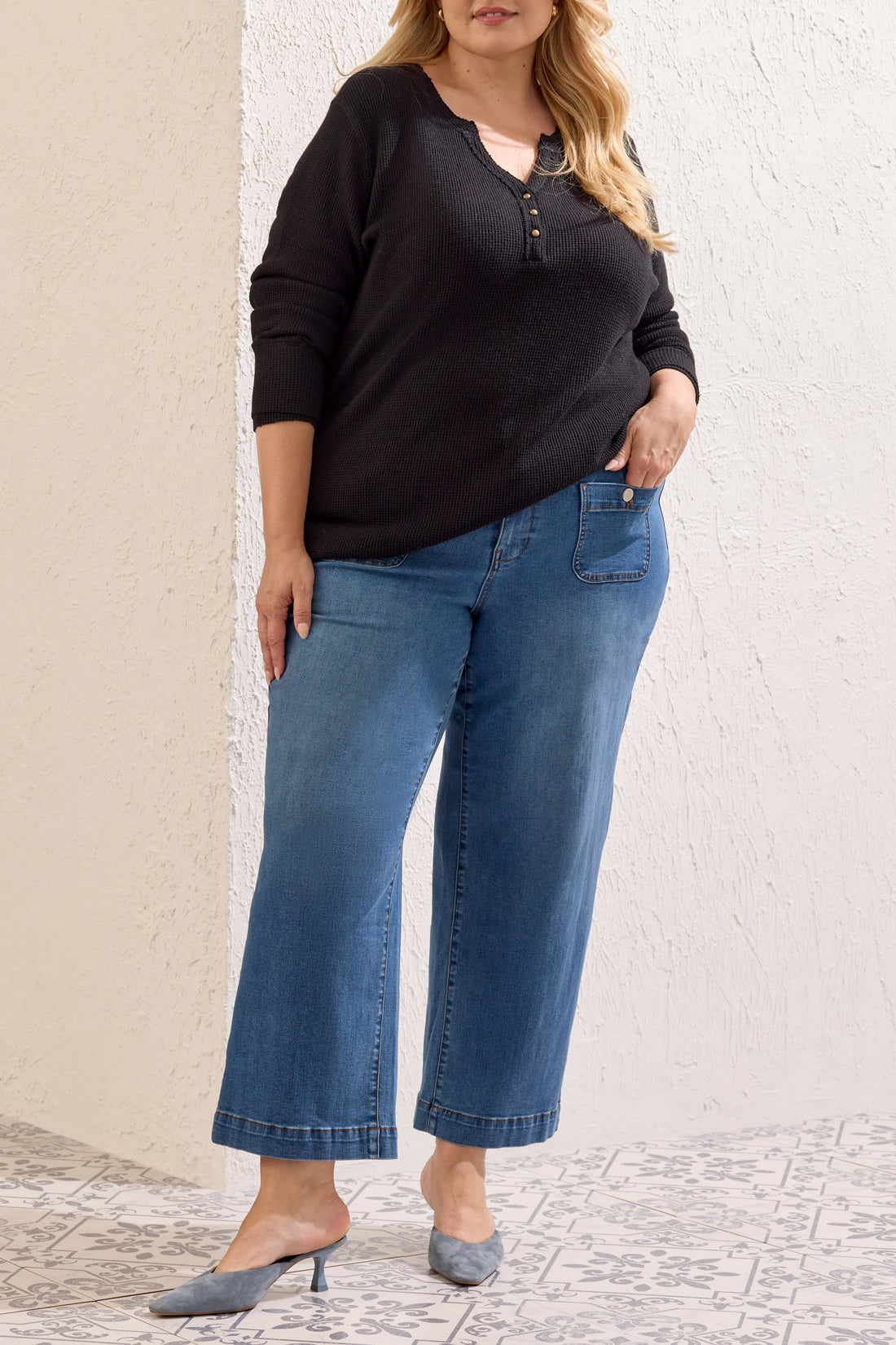 Tribal Sophia Straight Pant