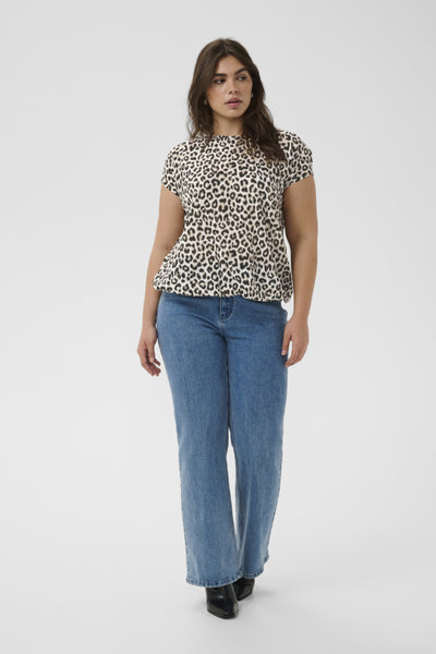 Kaffe Curve Vilana Ami Top Short Sleeve