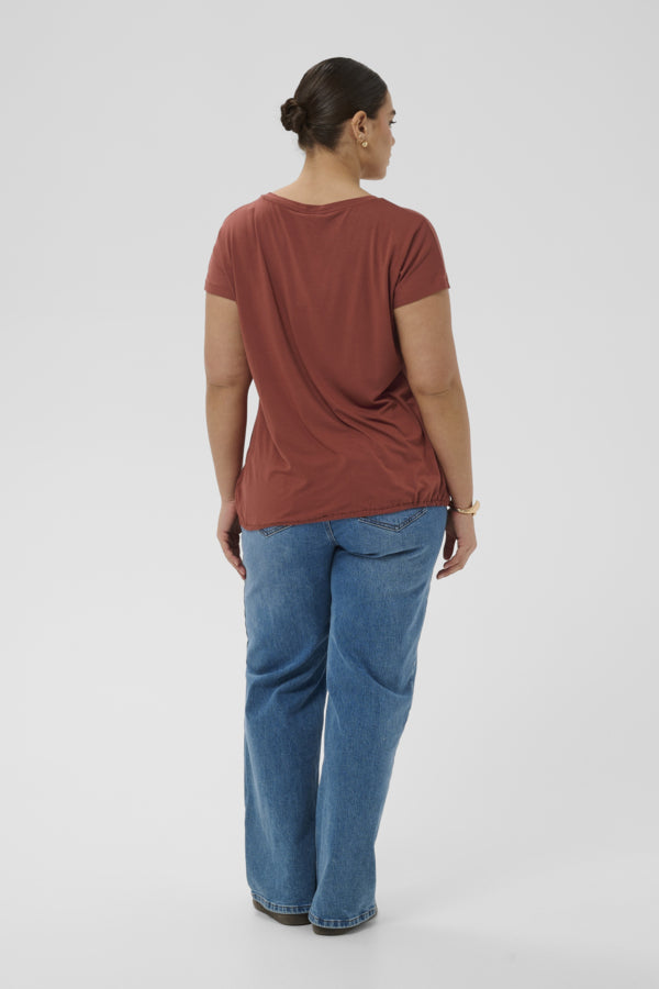 Kaffe Curve Jen V-Neck T-Shirt