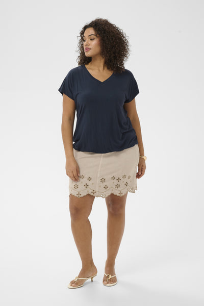 Kaffe Curve Jen V-Neck T-Shirt