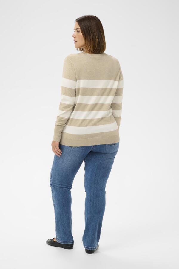 Kaffe Curve Lizzy Striped Knit Pullover
