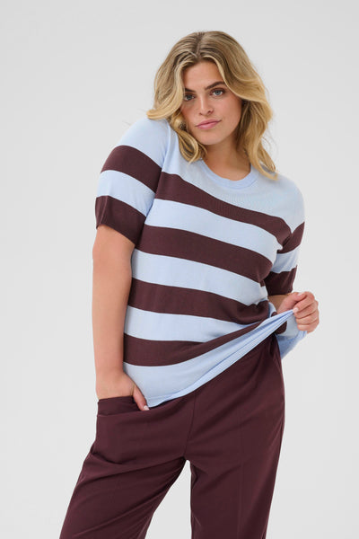 Kaffe Curve Lizzy Striped Pullover