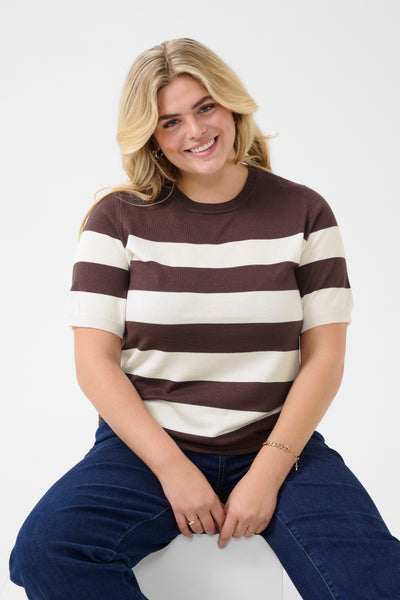 Kaffe Curve Lizzy Striped Pullover