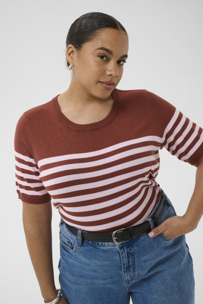Kaffe Curve Lizzy Striped Pullover