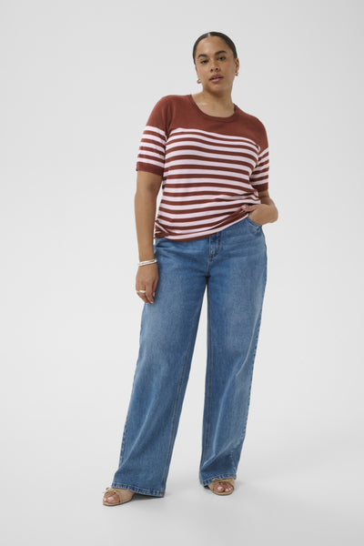 Kaffe Curve Lizzy Striped Pullover