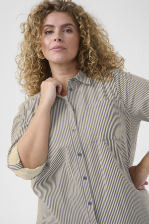 Kaffe Curve Nana Striped Shirt Tunic