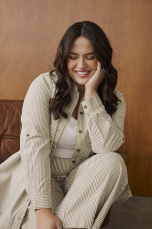 Kaffe Curve Nana Striped Shirt Tunic