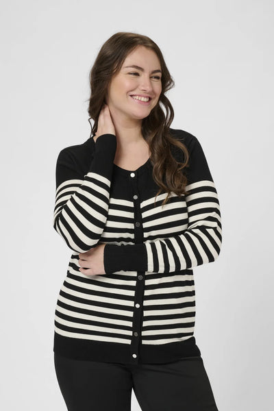 Kaffe Curve Lizzy Stripe Cardi