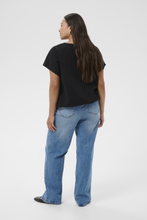 Kaffe Curve Nana Short Sleeve Blouse