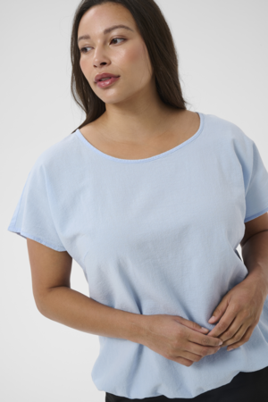 Kaffe Curve Nana Short Sleeve Blouse