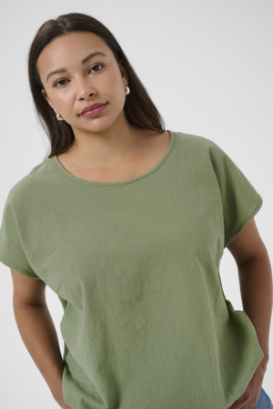 Kaffe Curve Nana Short Sleeve Blouse