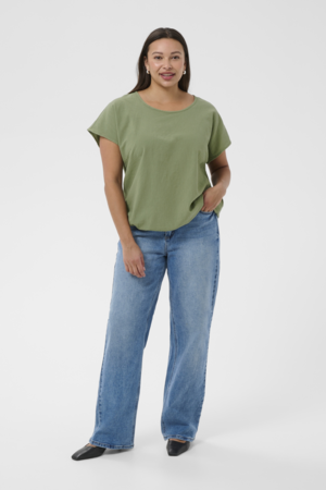 Kaffe Curve Nana Short Sleeve Blouse