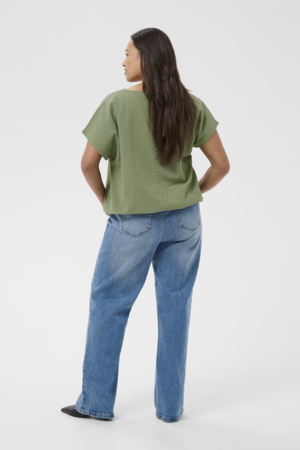 Kaffe Curve Nana Short Sleeve Blouse