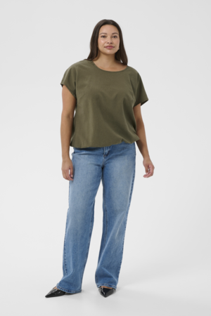 Kaffe Curve Nana Short Sleeve Blouse