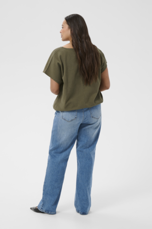 Kaffe Curve Nana Short Sleeve Blouse