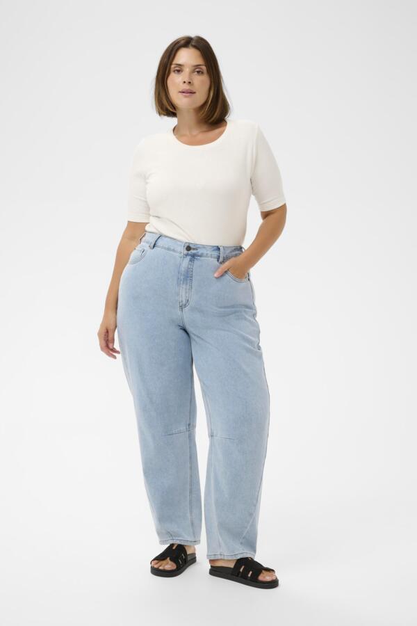Kaffe Curve Ninna Cropped Barrel Jeans