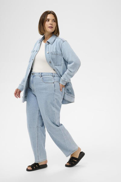 Kaffe Curve Ninna Cropped Barrel Jeans