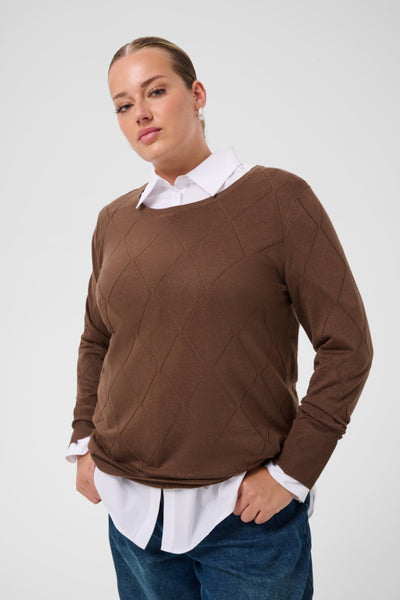 Kaffe Curve Lizzy Argyle Pullover