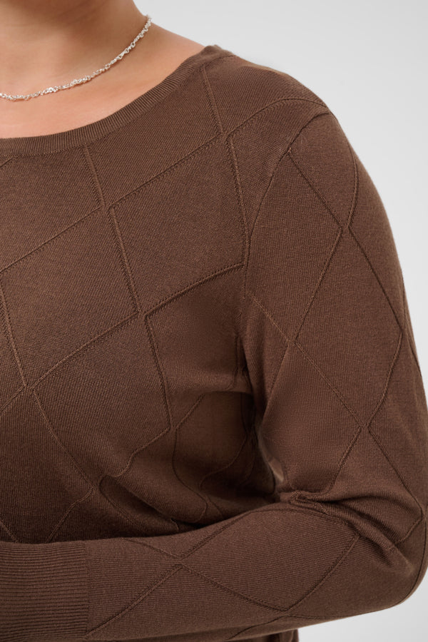 Kaffe Curve Lizzy Argyle Pullover