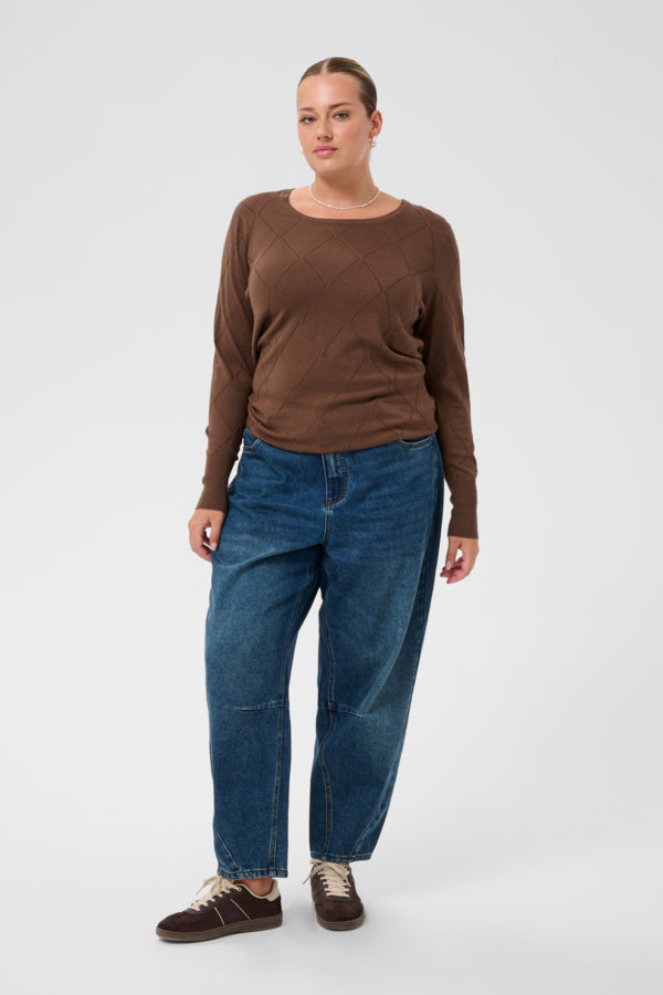 Kaffe Curve Lizzy Argyle Pullover