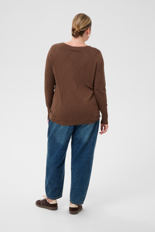 Kaffe Curve Lizzy Argyle Pullover