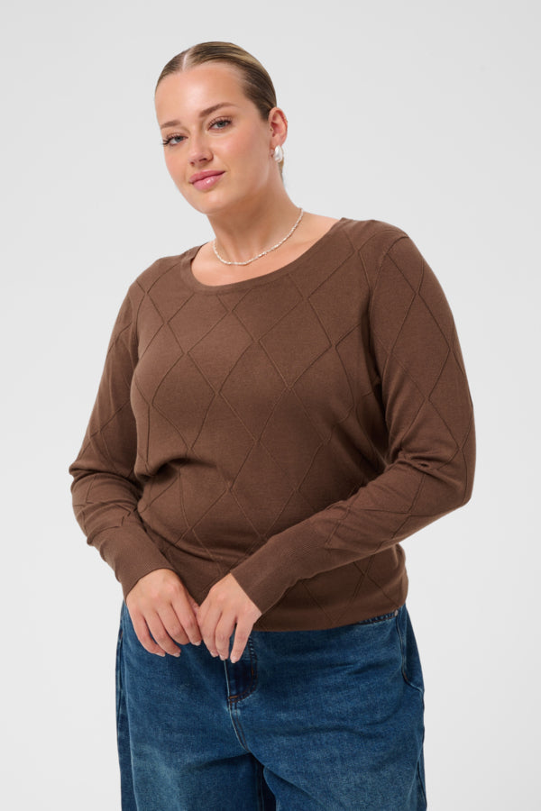 Kaffe Curve Lizzy Argyle Pullover