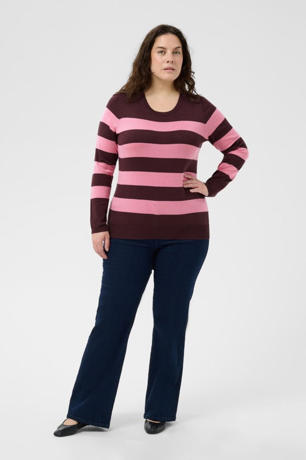 Kaffe Curve Lizzy Striped Pullover