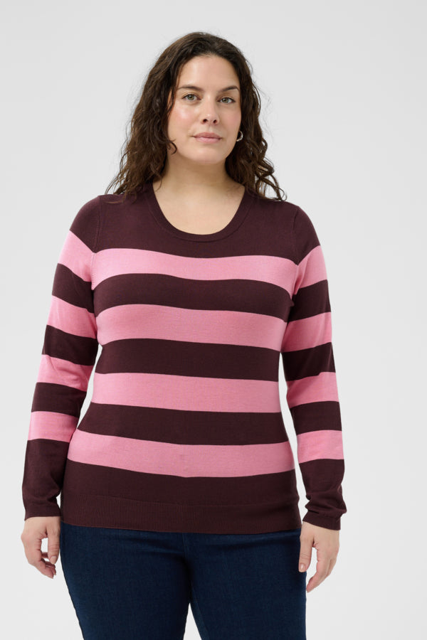 Kaffe Curve Lizzy Striped Pullover
