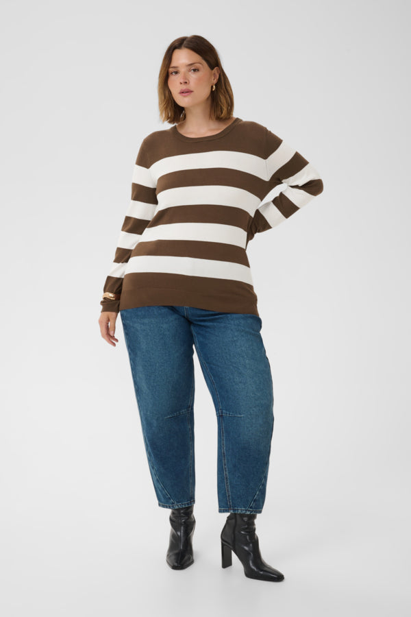 Kaffe Curve Lizzy Striped Pullover