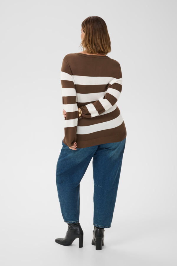 Kaffe Curve Lizzy Striped Pullover