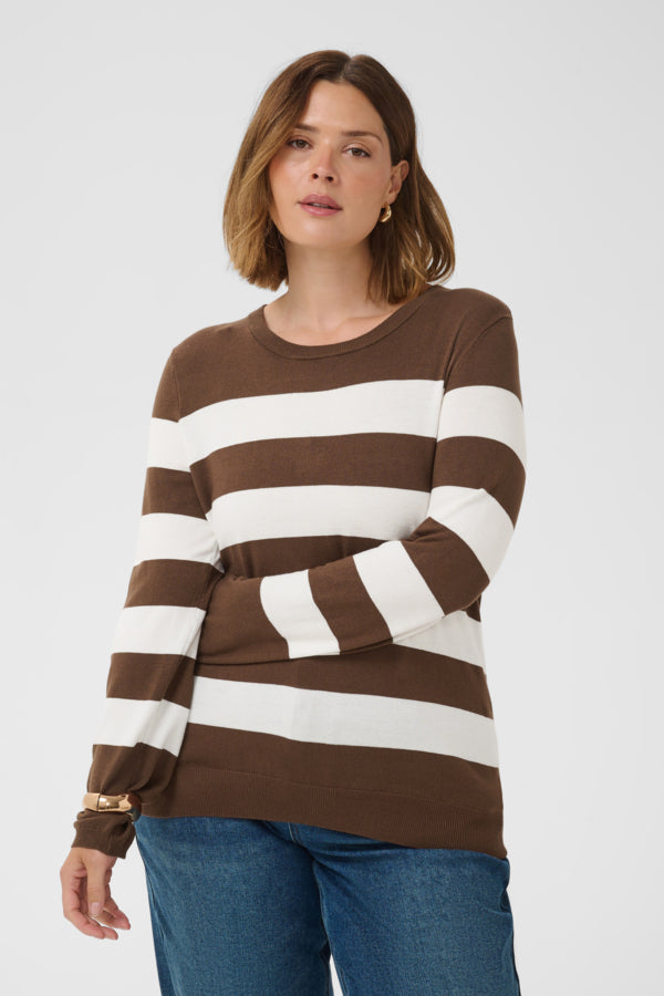Kaffe Curve Lizzy Striped Pullover