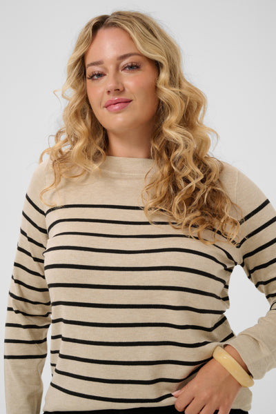 Kaffe Lizzy Striped Boatneck