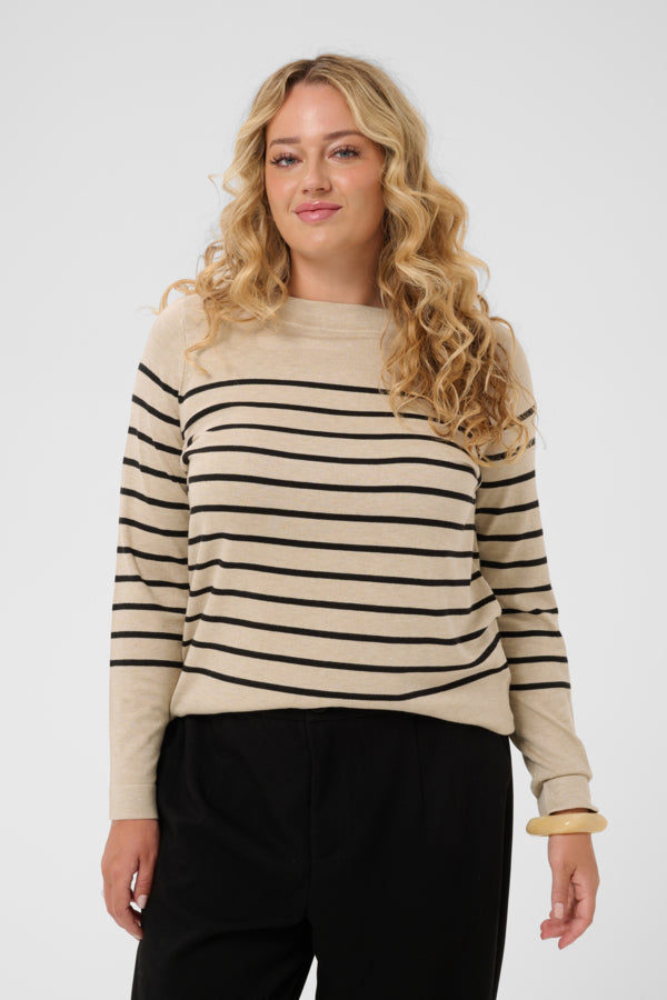 Kaffe Lizzy Striped Boatneck