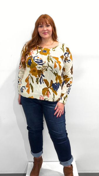 Tribal Long Sleeve Crew Sweater