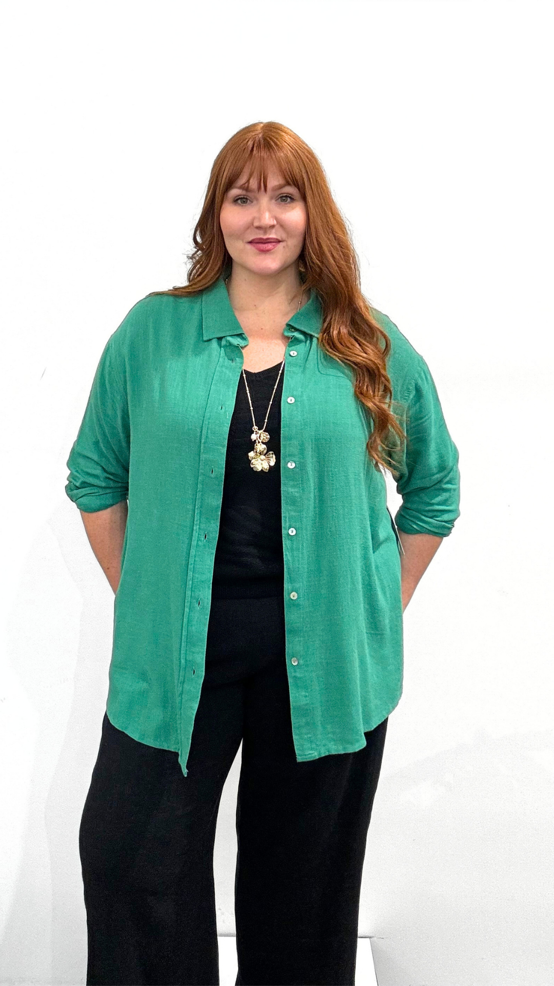 Tribal Long Sleeve Button Front Shirt