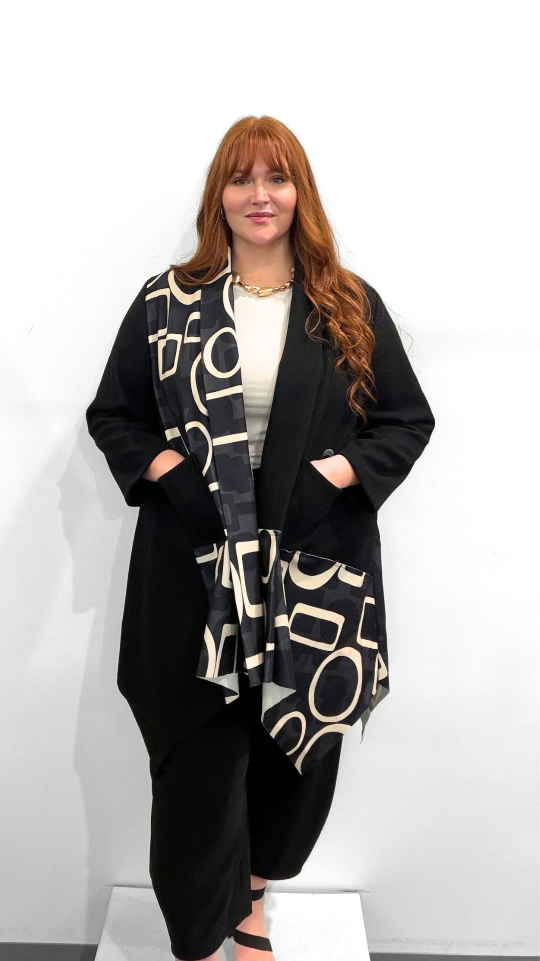 Marie La Lune Geo Print Cardigan