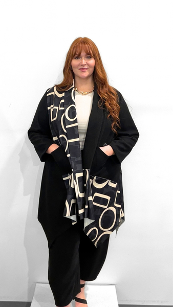 Marie La Lune Geo Print Cardigan