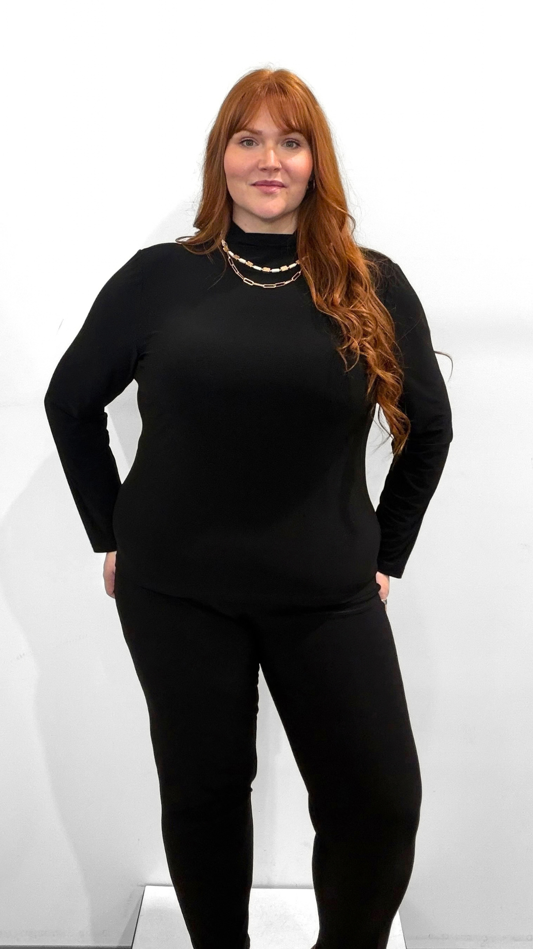 Frank Lyman Mock Neck