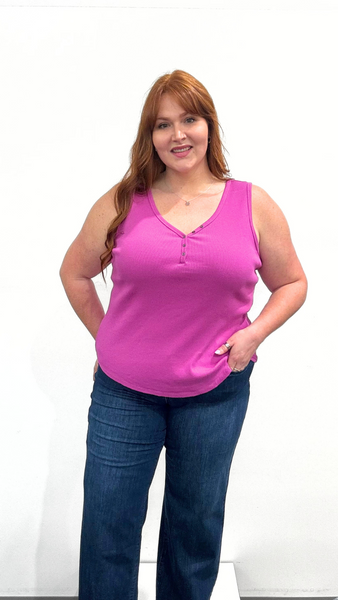 Tribal Henley Tank Top