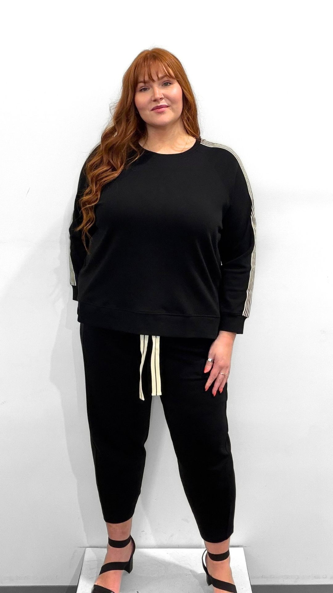 Tirelli Stripe Sleeve Sweater