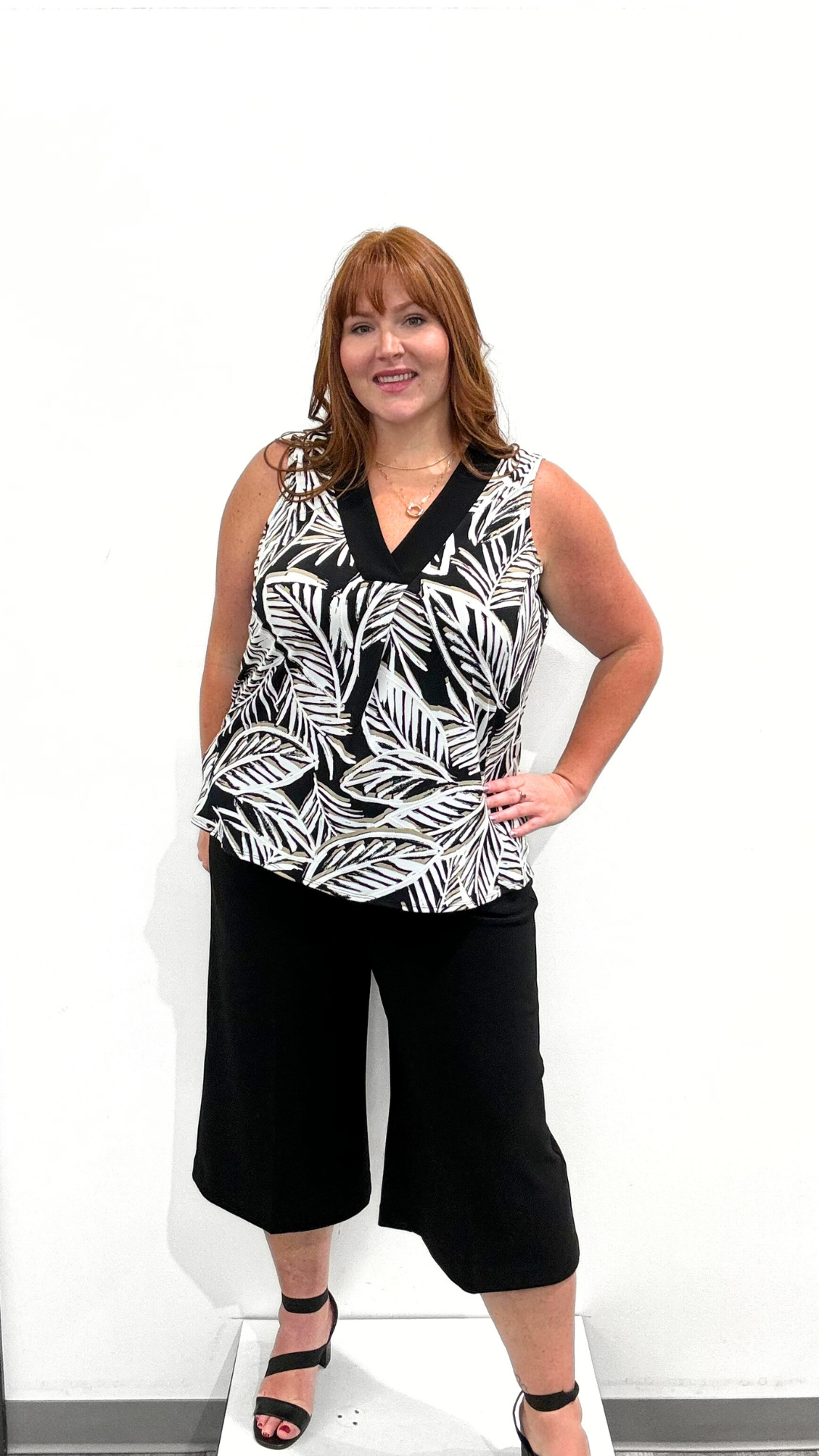 Joseph Ribkoff V-Neck Tank