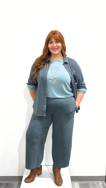 Eileen Fisher Wide Leg Ankle Pant