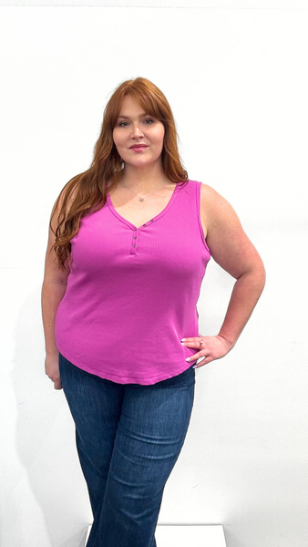 Tribal Henley Tank Top