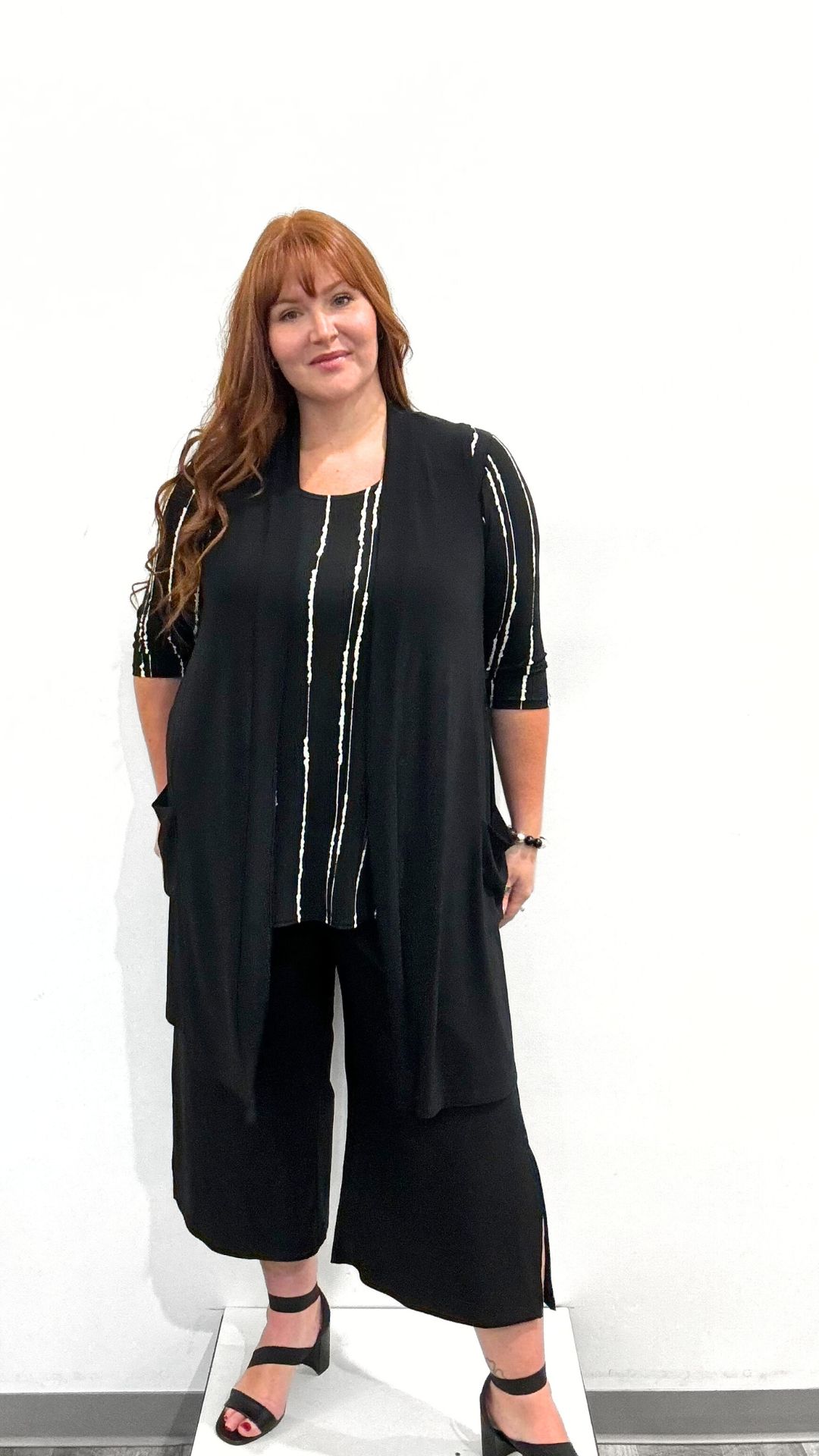 Sympli Side Split Wide Capri