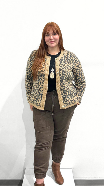 Dex Crewneck Patterned Cardigan