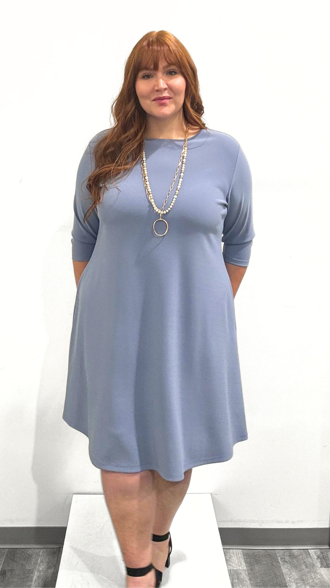 Sympli Soffio Crepe Trapeze Dress