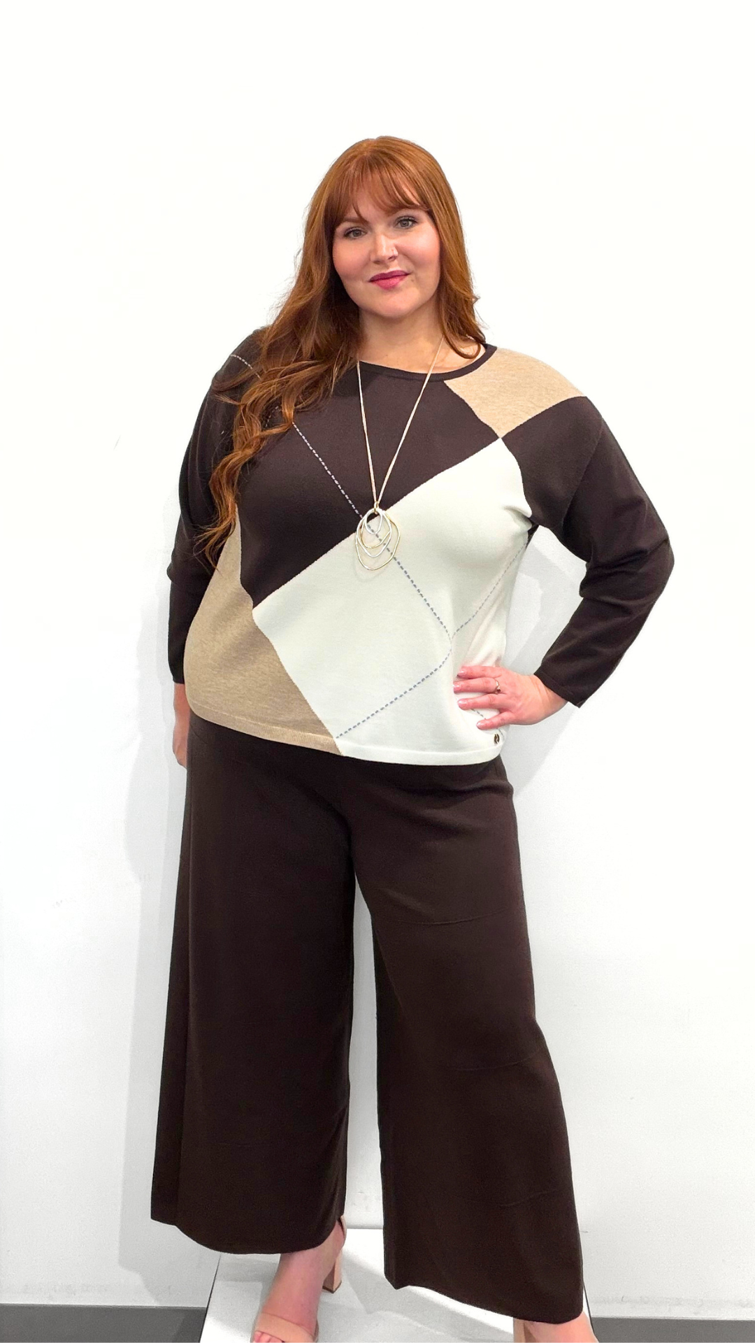 Joseph Ribkoff Argyle Sweater