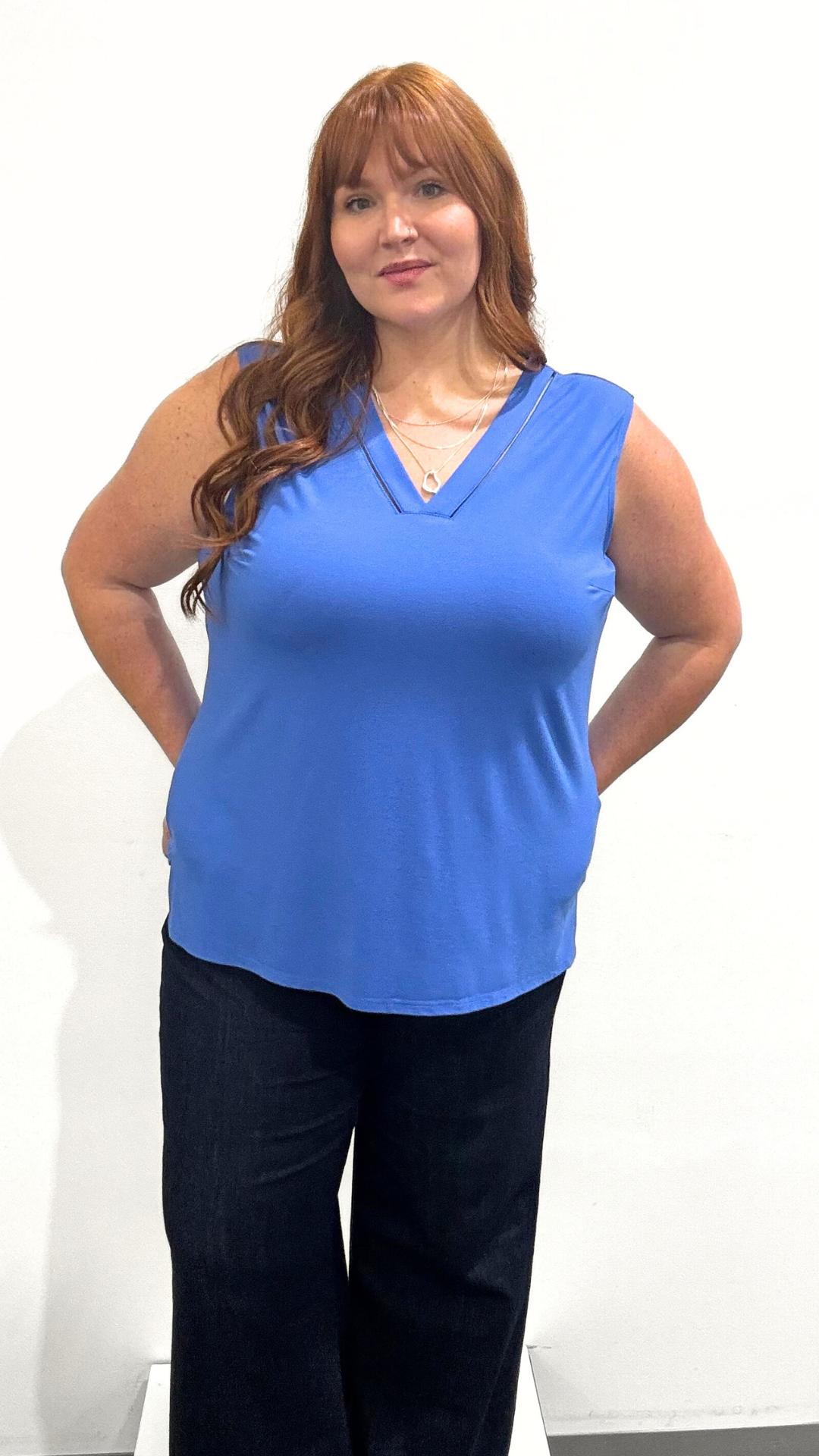 Joseph Ribkoff V-Neck Tank