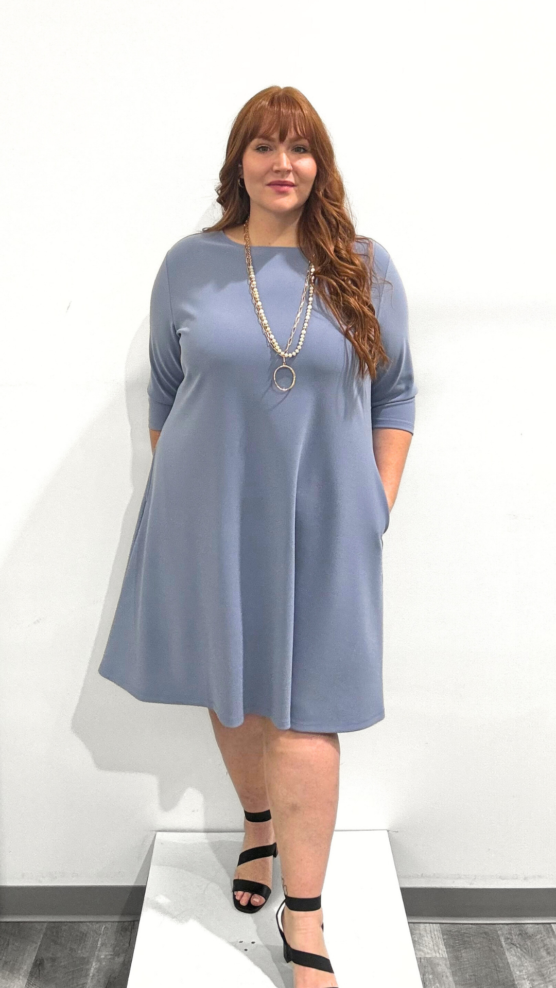 Sympli Soffio Crepe Trapeze Dress