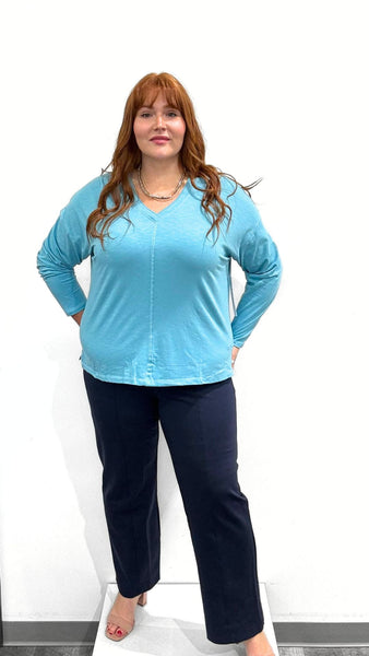 Tribal V-Neck Slub Tee